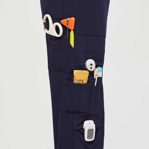 women's Navy 23-Pocket - Tall Barrel Scrub Pants