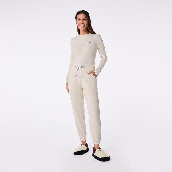 women's Cream Off-Shift High Waisted Waffle Jogger Sweatpant™