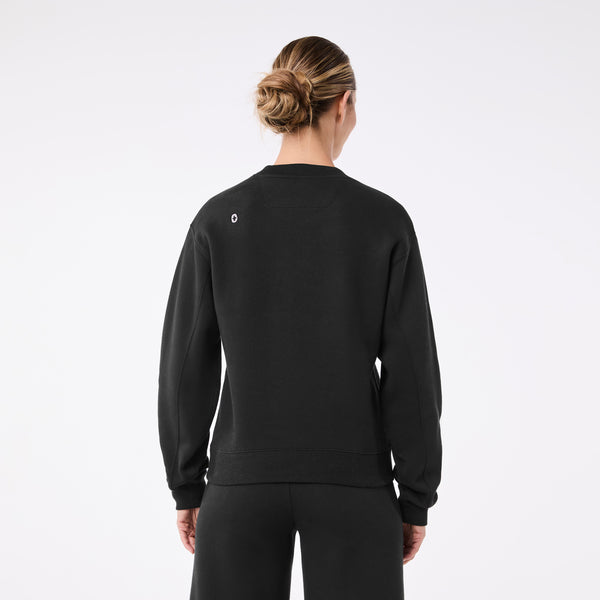 women's Black Off-Shift Relaxed - Crewneck Sweatshirt™