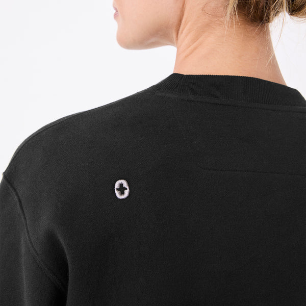 women's Black Off-Shift Relaxed - Crewneck Sweatshirt™