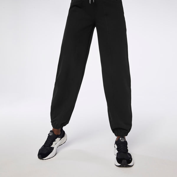 women's Black High Waisted Rio Balloon Petite Scrub Pants