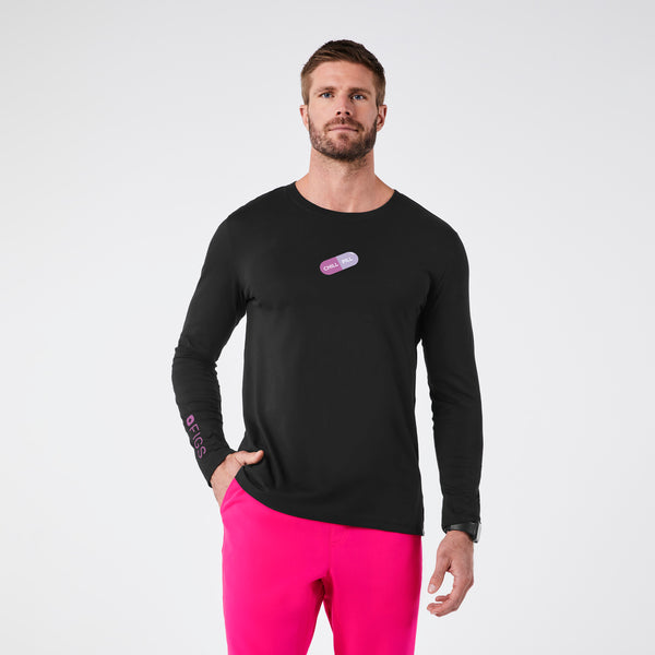 men's Black Chill Pill Supersoft  - Longsleeve Underscrub