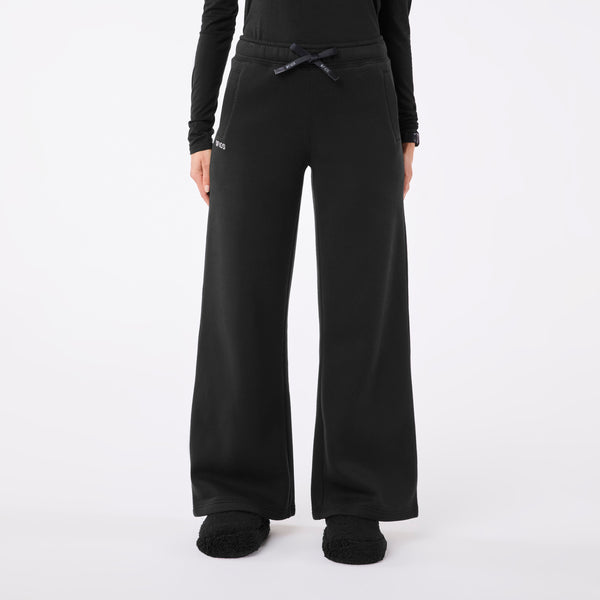 women's Black Off-Shift Wide Leg - Sweatpant™