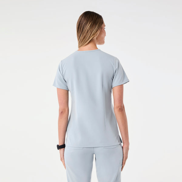 women's Dusty Blue Catarina - One-Pocket Scrub Top™