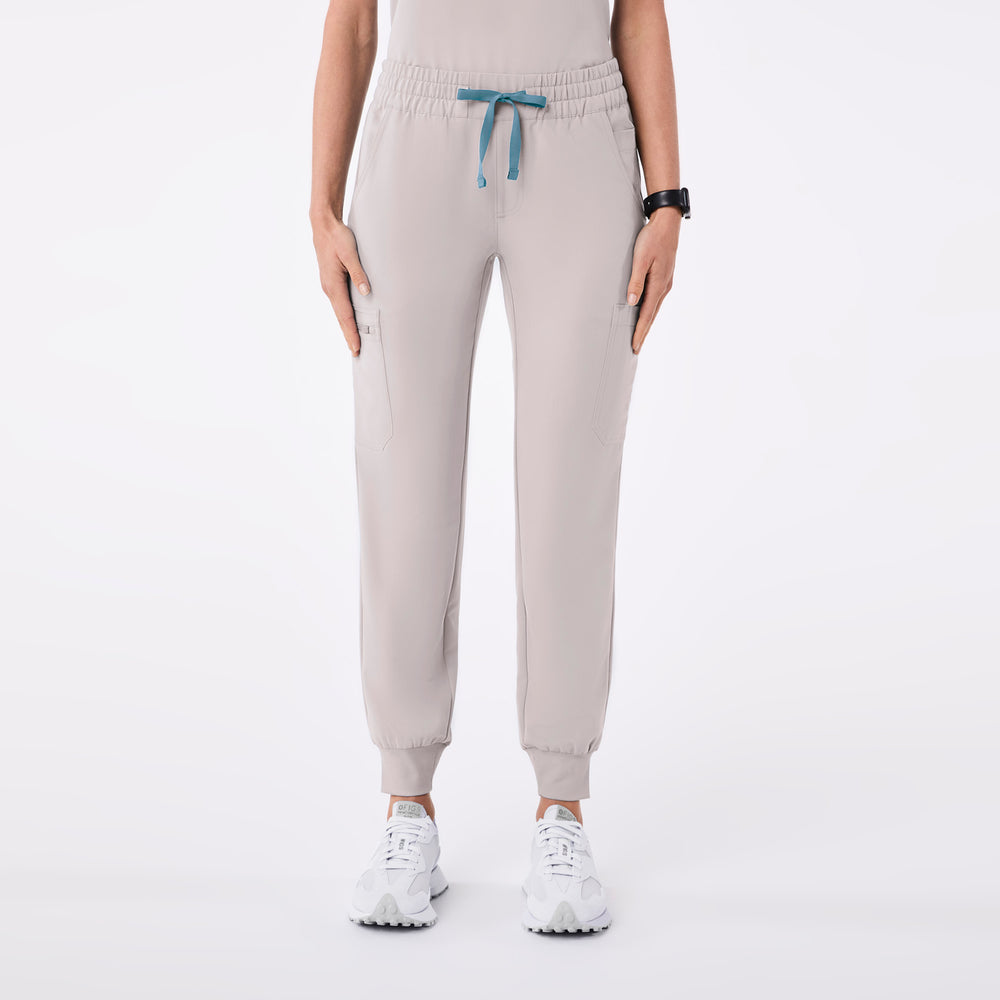 women's Slate High Waisted Uman Relaxed - Petite Jogger Scrub Pant