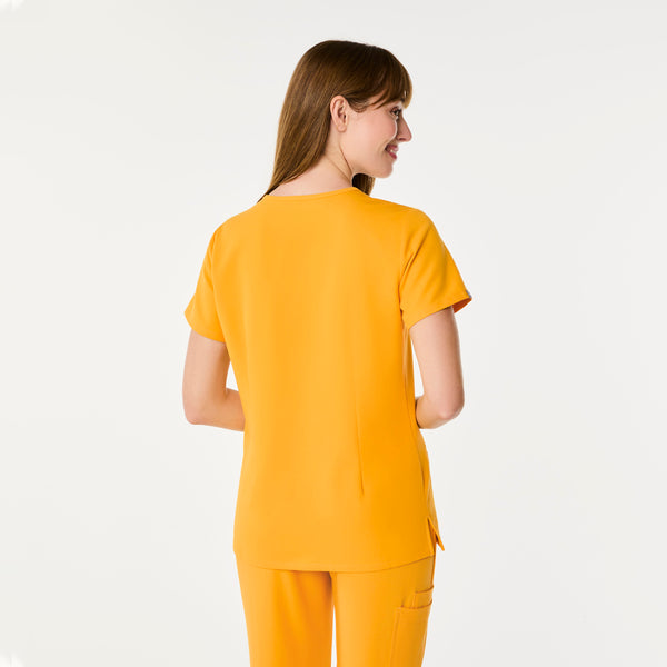 women's Emergency Yellow Casma Three-Pocket Scrub Top™