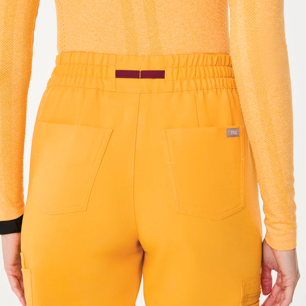 women's Emergency Yellow High Waisted Dowa Petite Scrub Pant