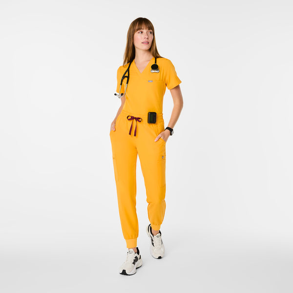 women's Emergency Yellow Uman Relaxed Jogger Scrub Pant