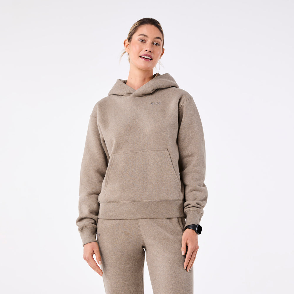 women's Heather Macchiato Off-Shift - Hoodie Sweatshirt™