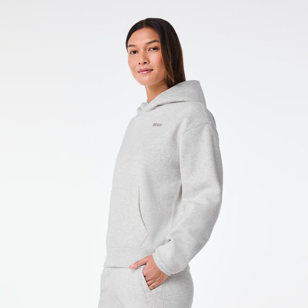 women's Heather Grey Off-Shift - Hoodie Sweatshirt™