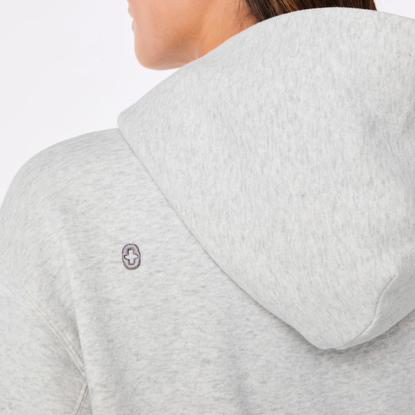 women's Heather Grey Off-Shift - Hoodie Sweatshirt™