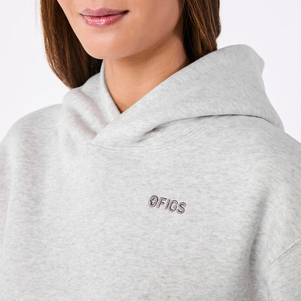 women's Heather Grey Off-Shift - Hoodie Sweatshirt™