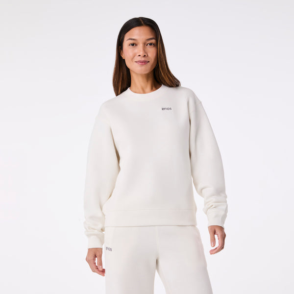 women's Cream Off-Shift Relaxed - Crewneck Sweatshirt™