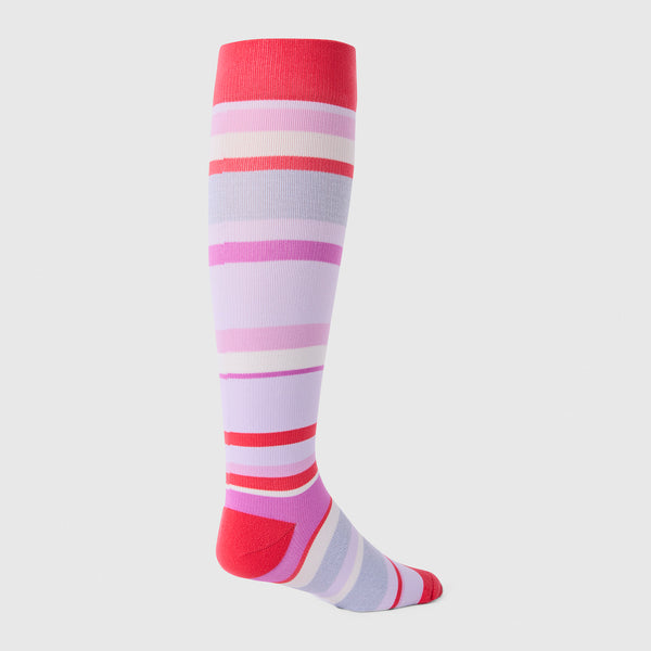 women's Fireside Multi Heather Stripe - Compression Socks