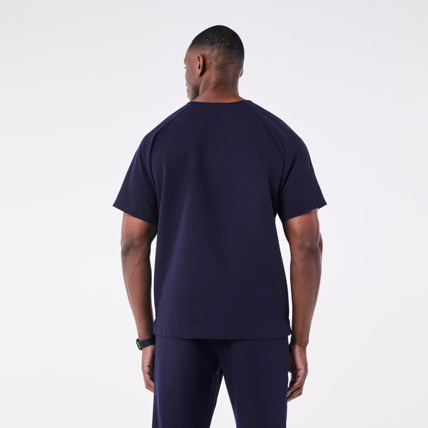 men's Navy Baker V-Neck - Scrub Top