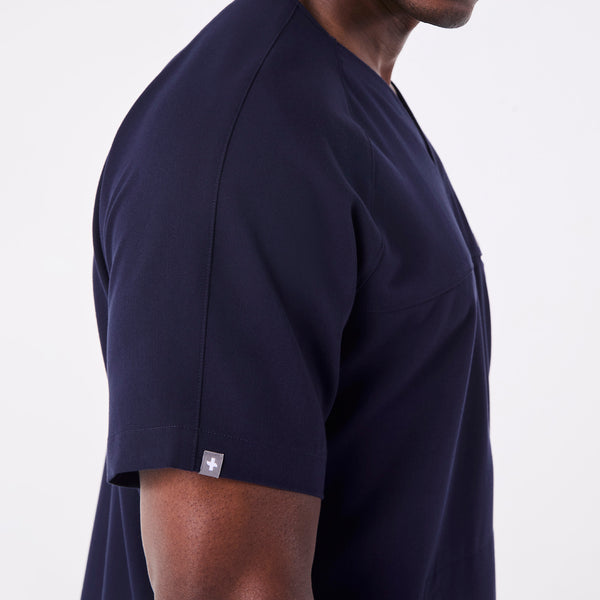 men's Navy Baker V-Neck - Scrub Top