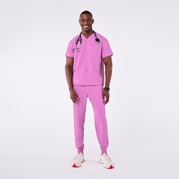 men's Pink Cloud Leon - Three-Pocket Scrub Top™