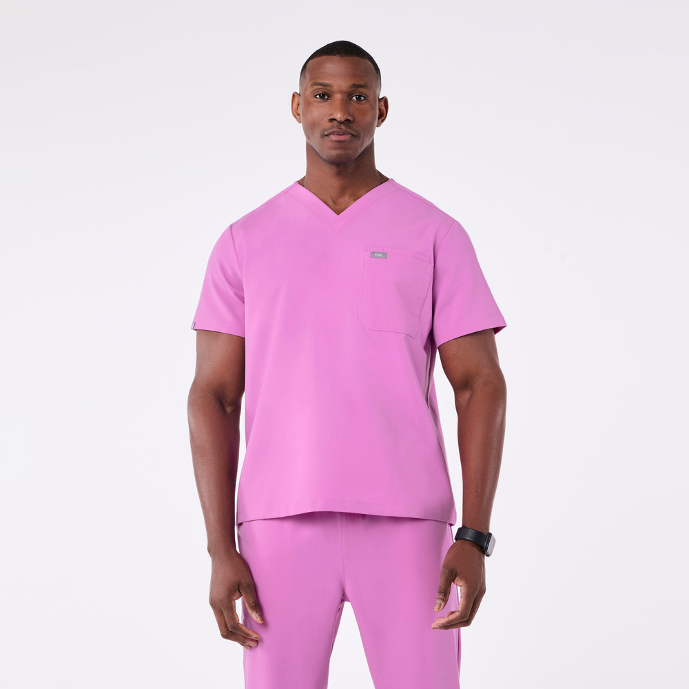 men's Pink Cloud Leon - Three-Pocket Scrub Top™