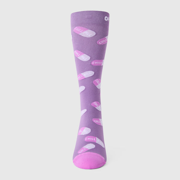 men's Pink Cloud Chill Pill - Compression Socks