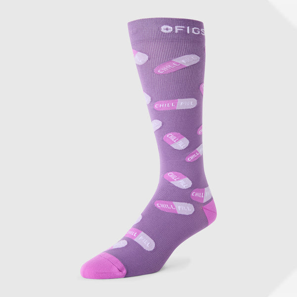 men's Pink Cloud Chill Pill - Compression Socks