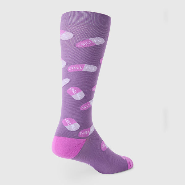 men's Pink Cloud Chill Pill - Compression Socks