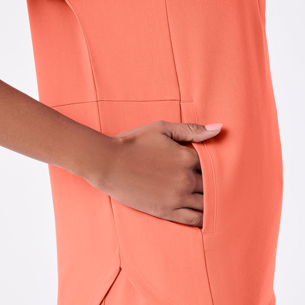 women's Sunset Drift Montex - Mock Neck Scrub Top