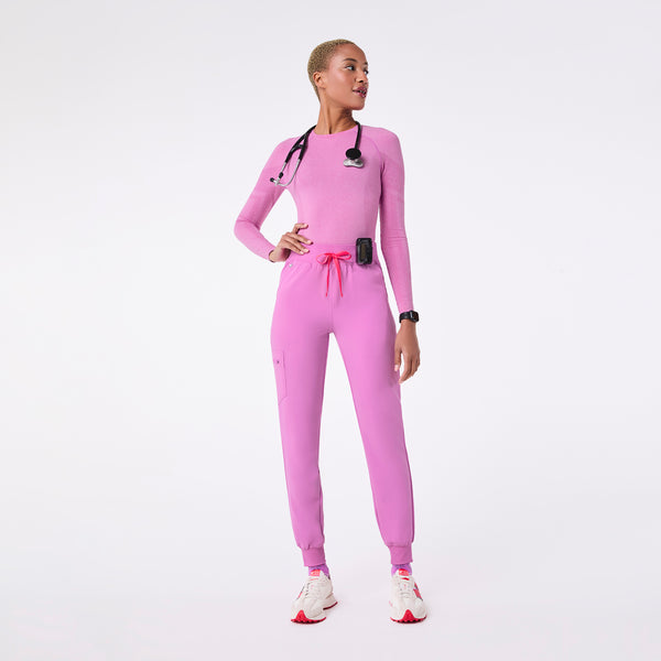 women's Pink Cloud Salta Seamless - Longsleeve Underscrub