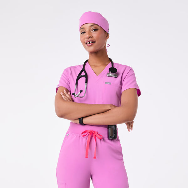 Pink Cloud Modern - Classic Scrub Cap Buttonholes