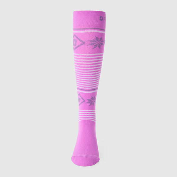 women's Pink Cloud Nordic FIGS - Compression Socks