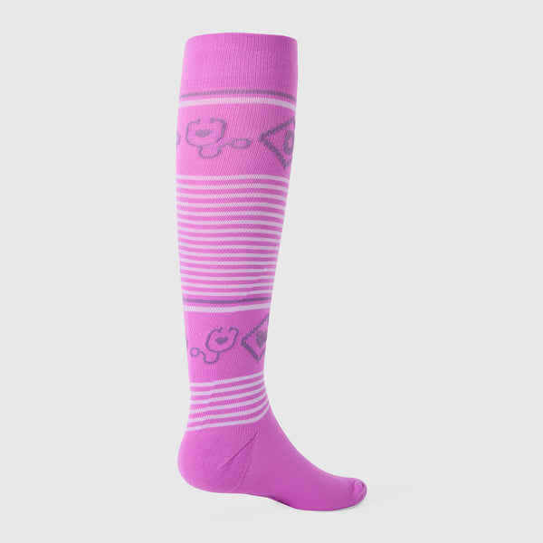 women's Pink Cloud Nordic FIGS - Compression Socks