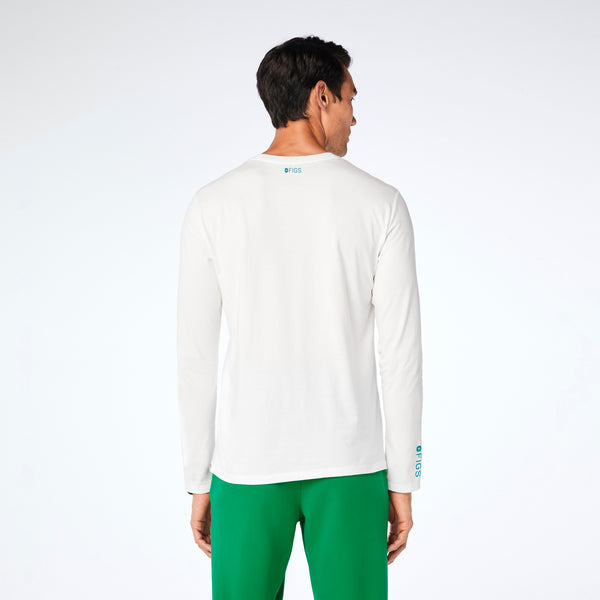 men's White Dogtor Supersoft  - Longsleeve Underscrub