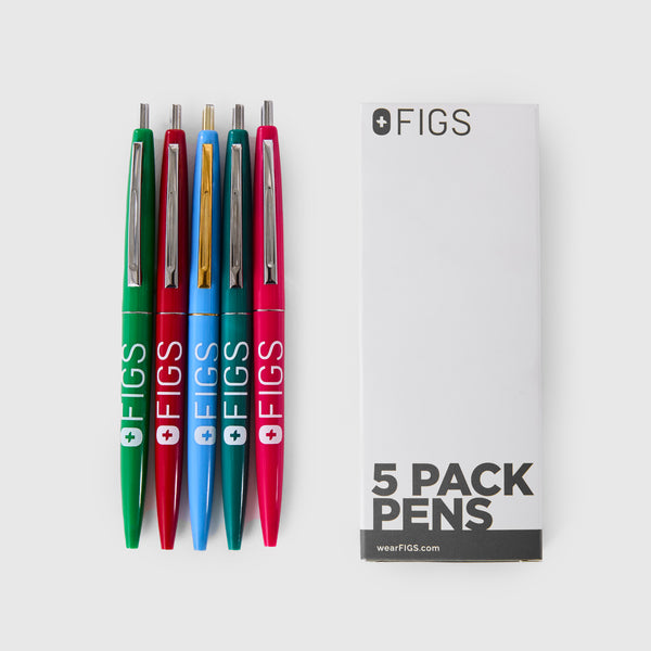 FIGS Logo Pen 5-Pack