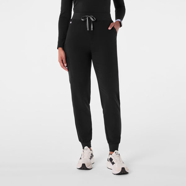 Women's Black Zamora™ High-Rise - Petite Jogger Scrub Pant