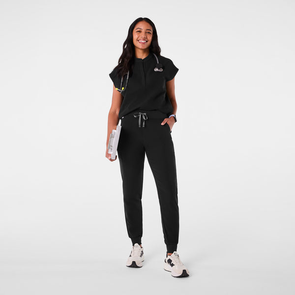 Women's Black Zamora™ High-Rise - Petite Jogger Scrub Pant