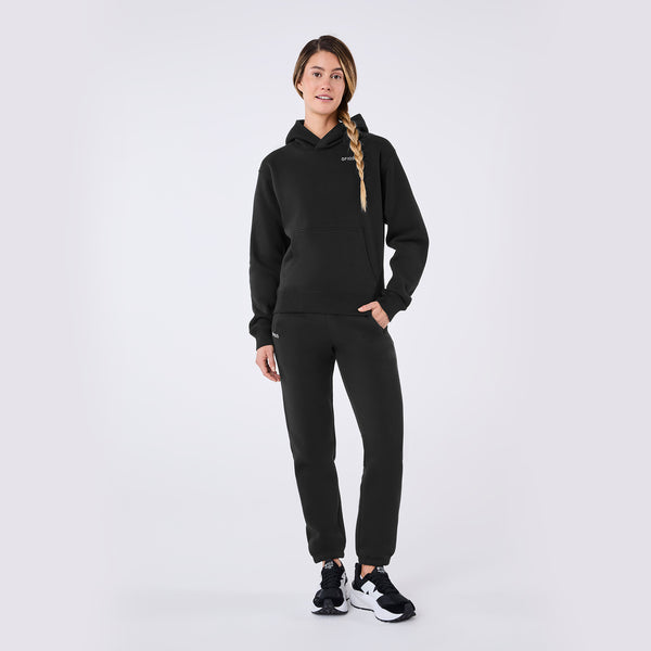 women's Black Off-Shift - Hoodie Sweatshirt™