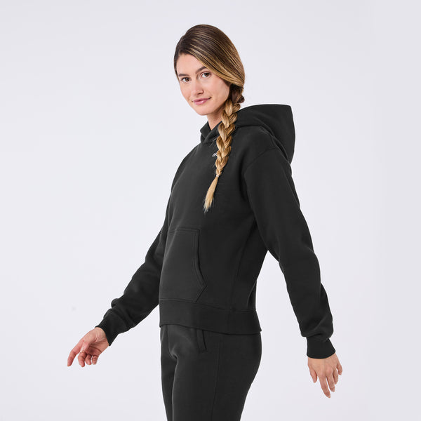 women's Black Off-Shift - Hoodie Sweatshirt™