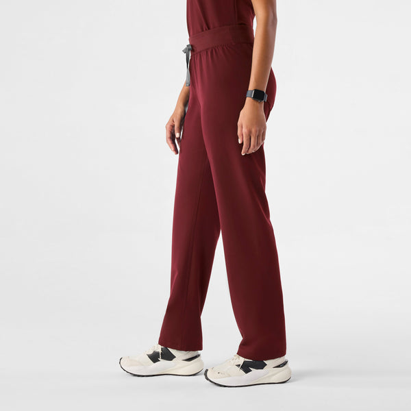 Women's Burgundy Livingston High-Rise - Tall Straight-Leg Scrub Pant™
