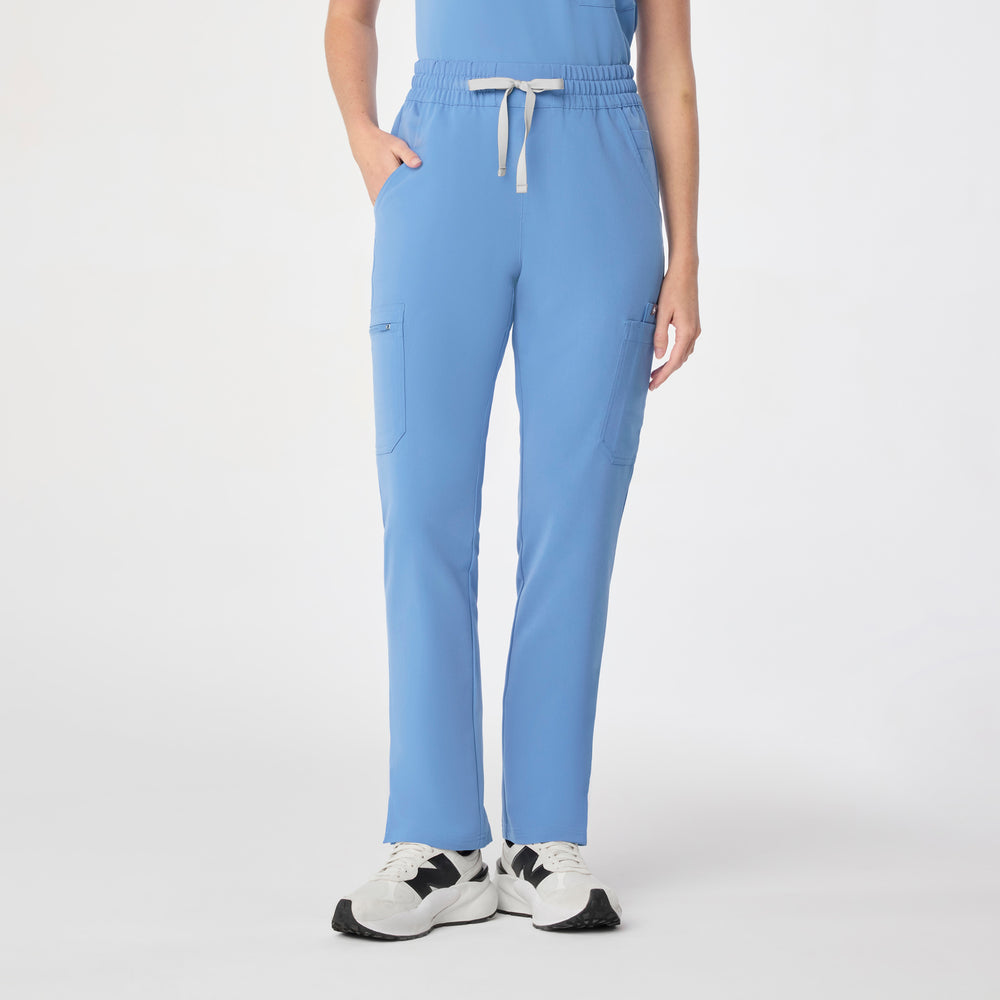 women's Ceil Blue High Waisted Dowa - Tall Scrub Pant