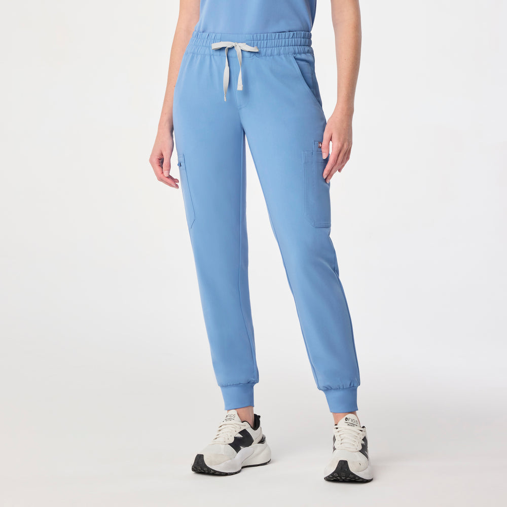 women's Ceil Blue Uman Relaxed - Tall Jogger Scrub Pant
