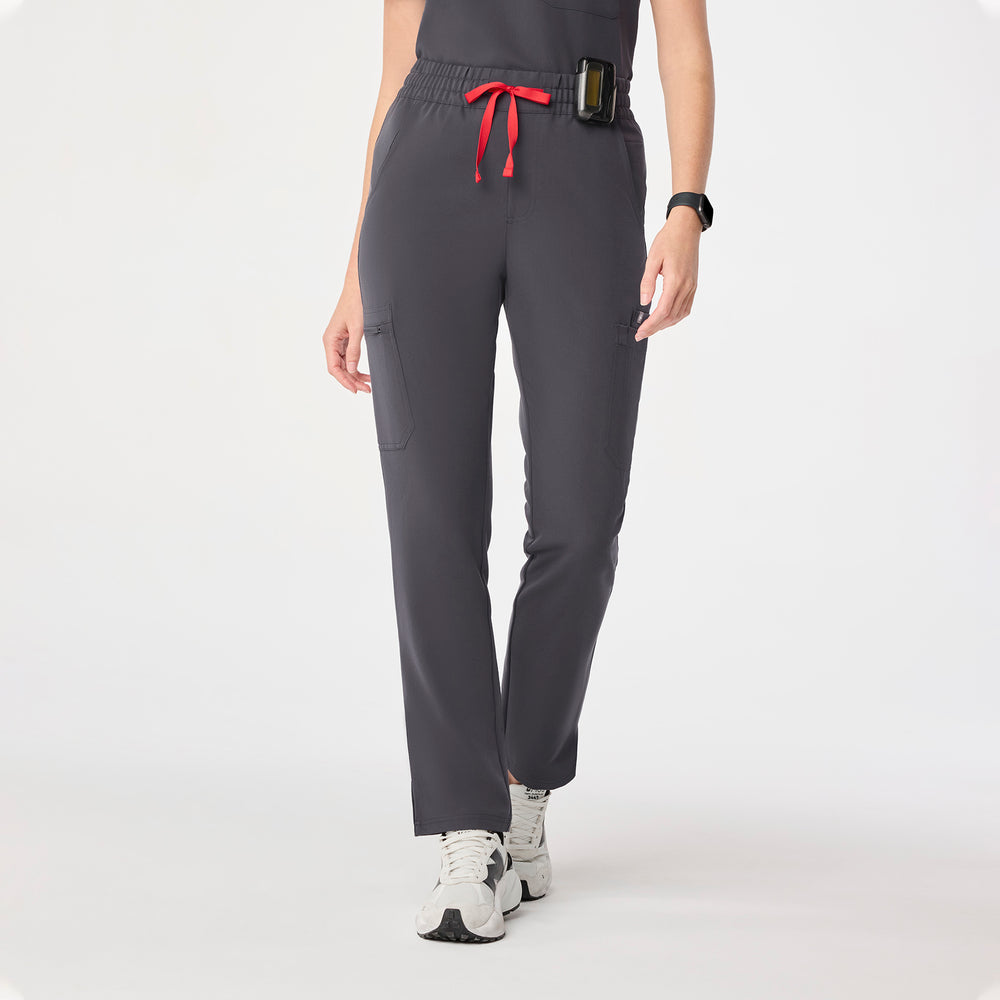 women's Charcoal High Waisted Dowa - Tall Scrub Pant