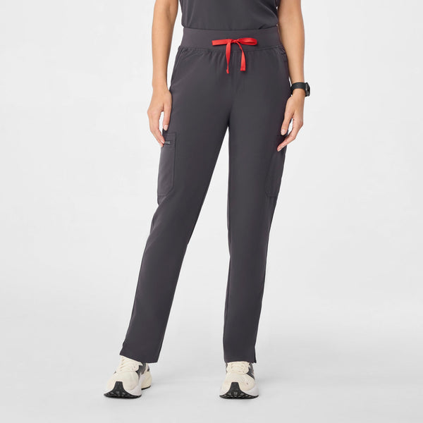 Women's Charcoal Yola High-Rise Slim -  Scrub Pant (Old SKU Formats)