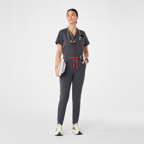 women's Charcoal Zamora™ High Waisted - Jogger Scrub Pants