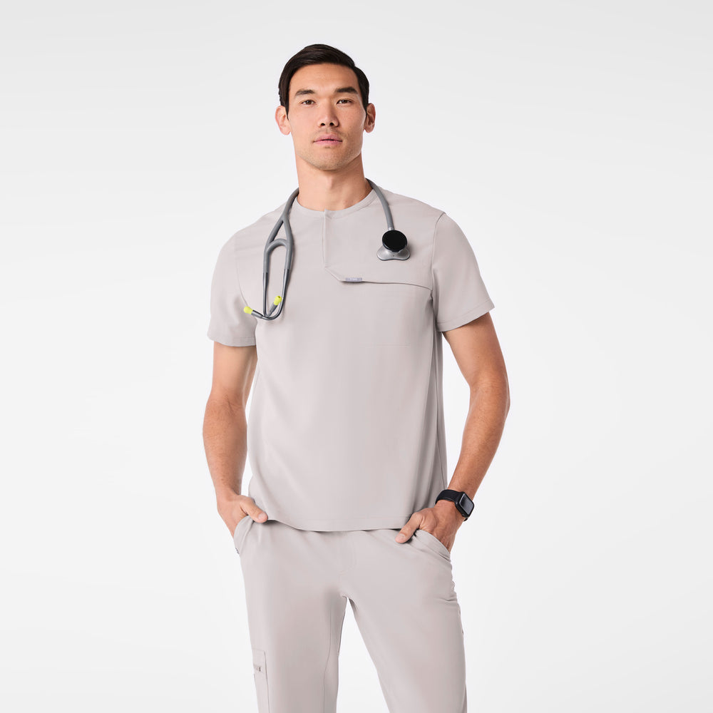 men's Slate Corfield - Henley Scrub Top
