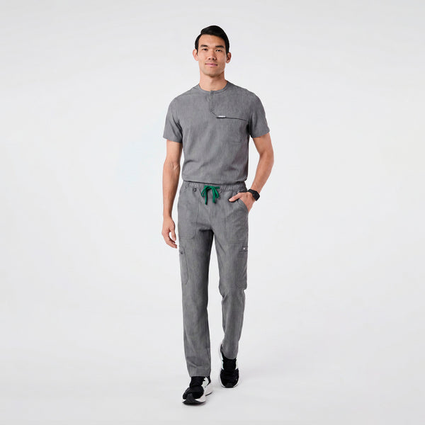 Men's Graphite Corfield - Henley Scrub Top