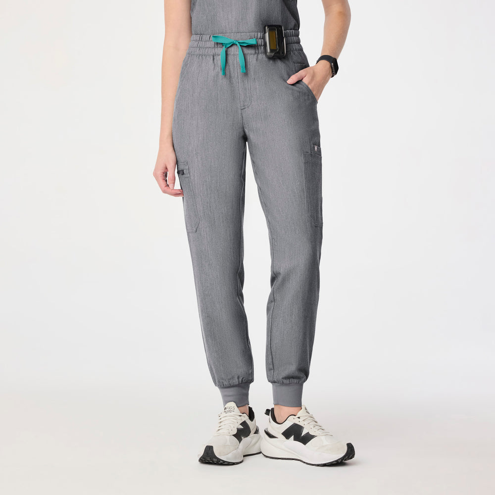 women's Graphite High Waisted Uman Relaxed - Petite Jogger Scrub Pant