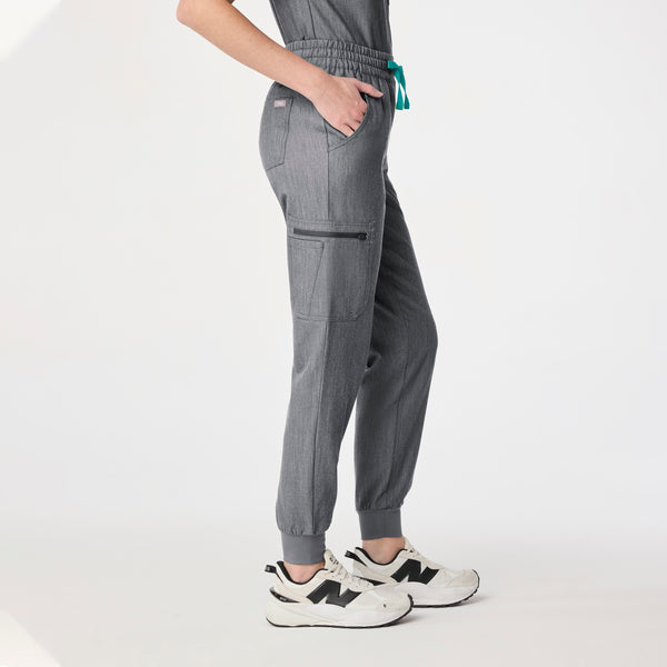 women's Graphite High Waisted Uman Relaxed - Petite Jogger Scrub Pant