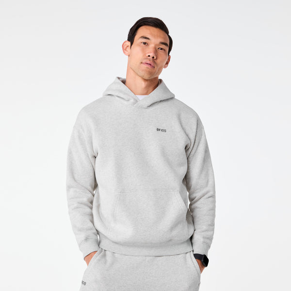 men's Heather Grey Off-Shift - Hoodie Sweatshirt™