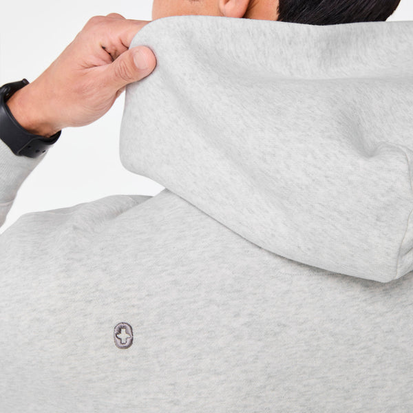 men's Heather Grey Off-Shift - Hoodie Sweatshirt™