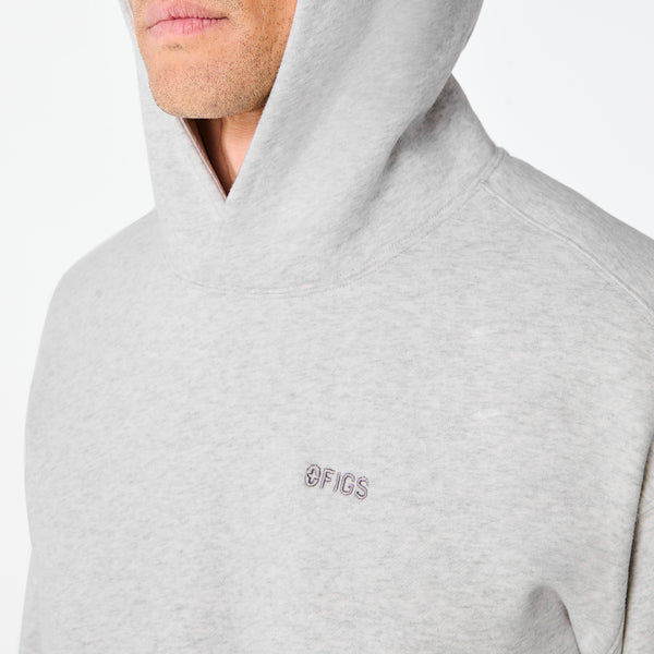 men's Heather Grey Off-Shift - Hoodie Sweatshirt™