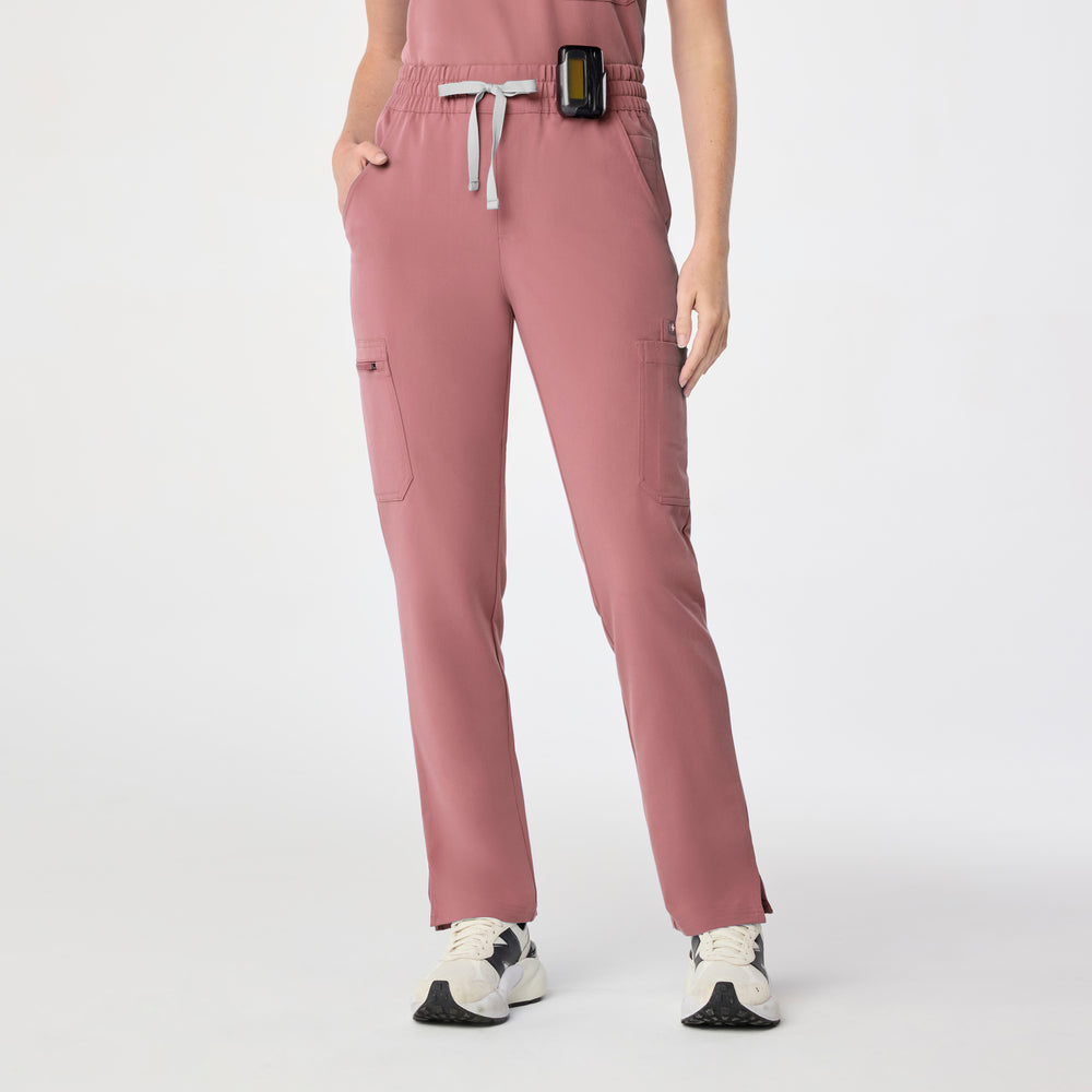 women's Mauve High Waisted Dowa - Tall Scrub Pant